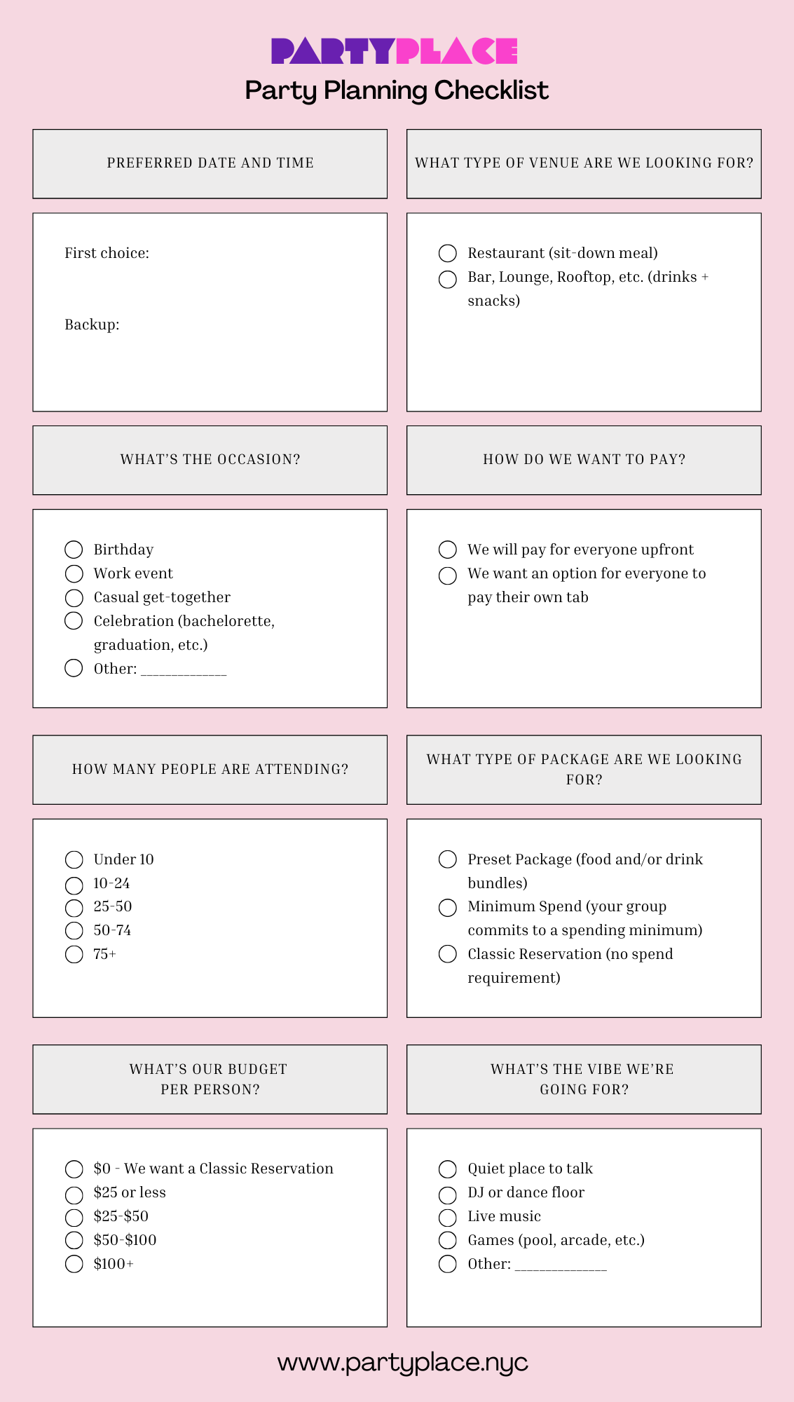 The Essential Checklist for Planning Your Next Group Outing